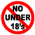 Strictly no under 18s