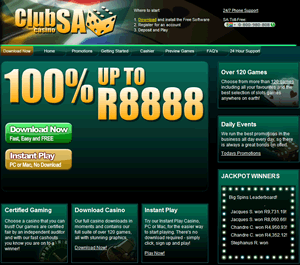Club SA Casino - South African Rands Online Casino 